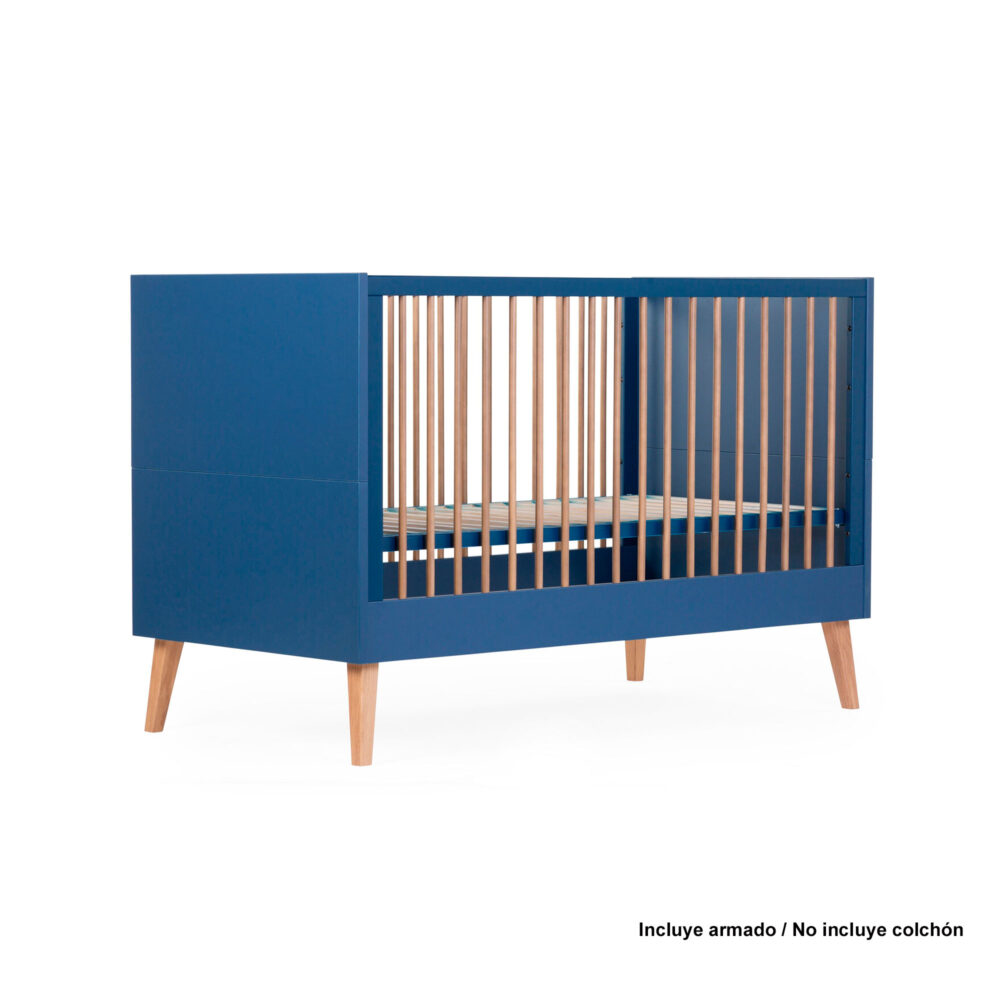 CUNA + SOMIER MODELO BOLD BLUE 140 X 70 CM CHILDHOME
