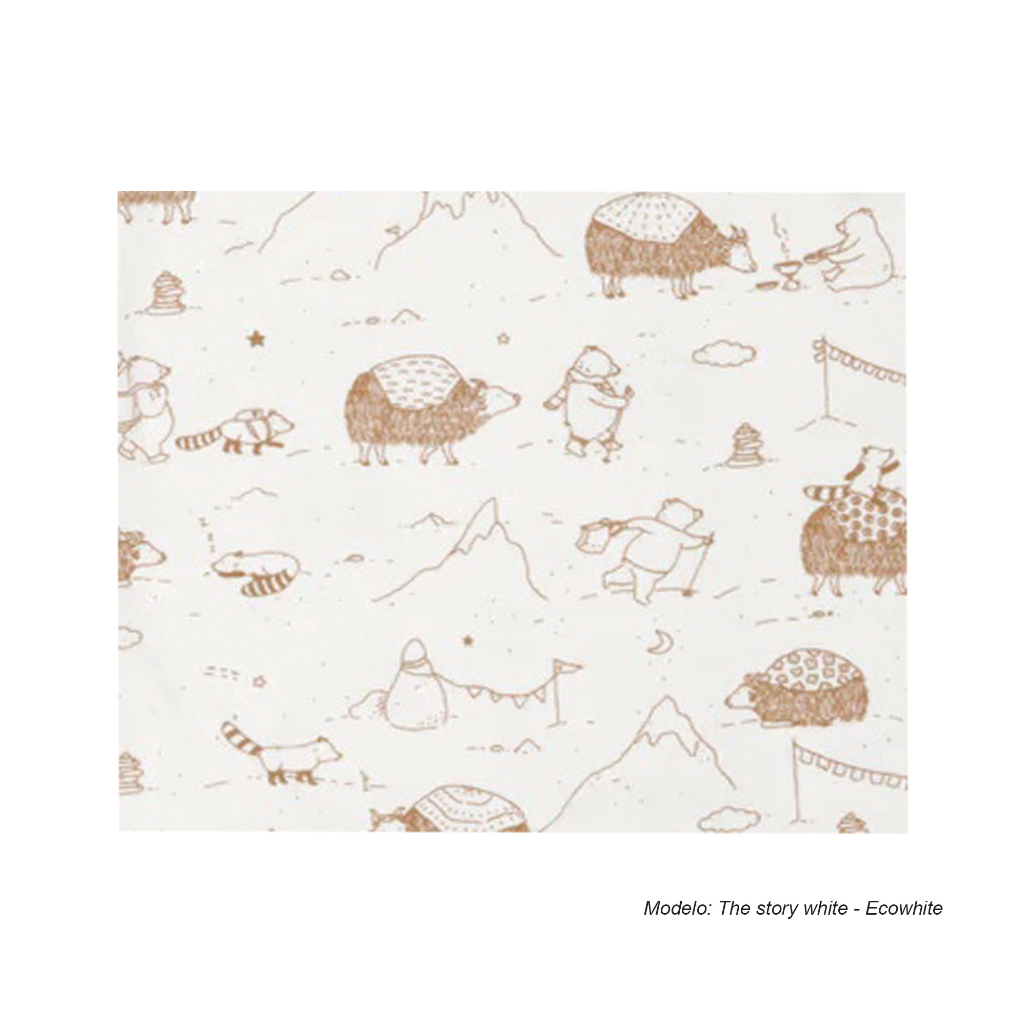 SET DE 3 MUSELINAS ESTAMPADO DE 70 X 70 CM COLECCIÓN TRES CONEJITOS